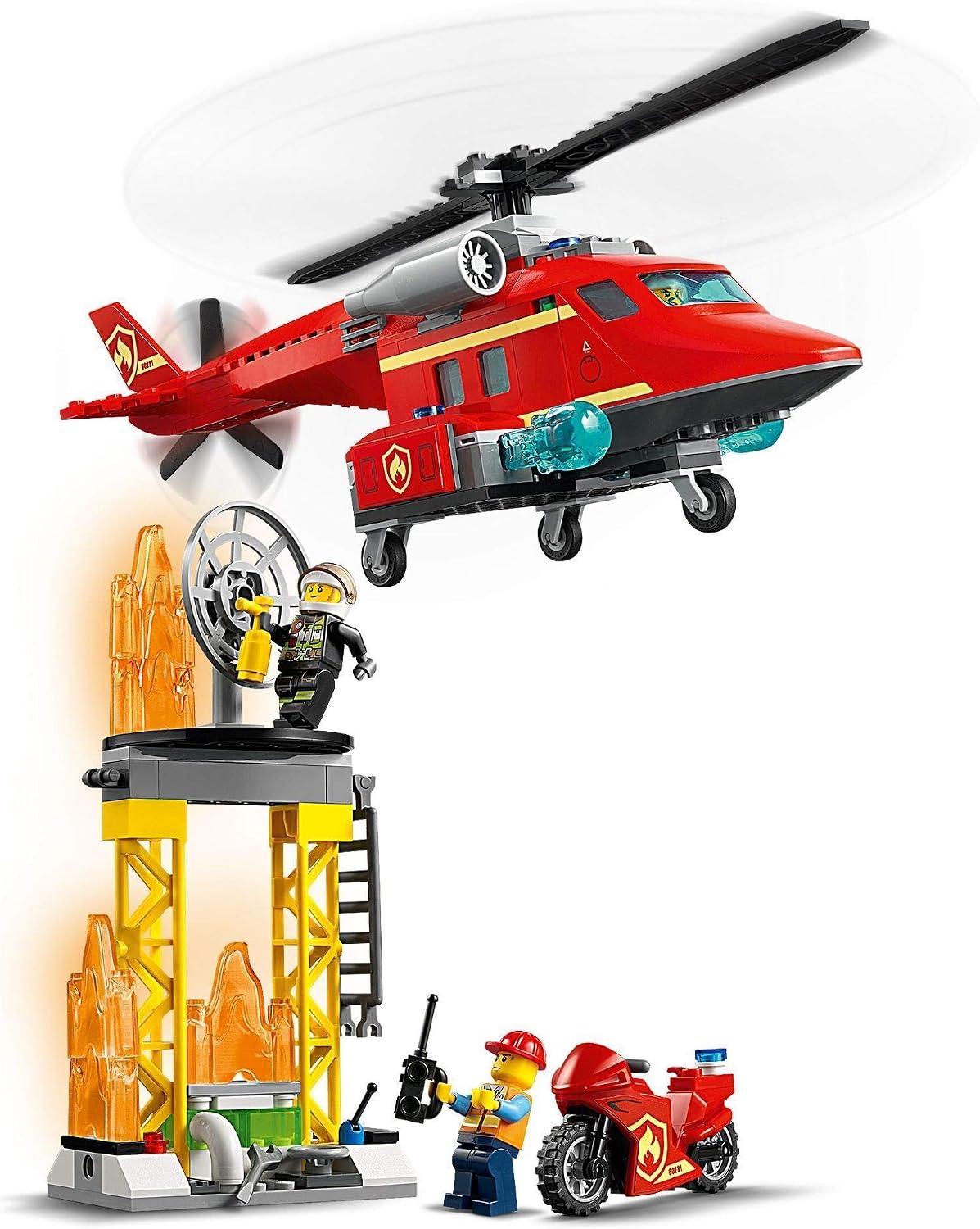 LEGO 60281 City Fire Fire Rescue Helicopter, Multicolor - Image 3