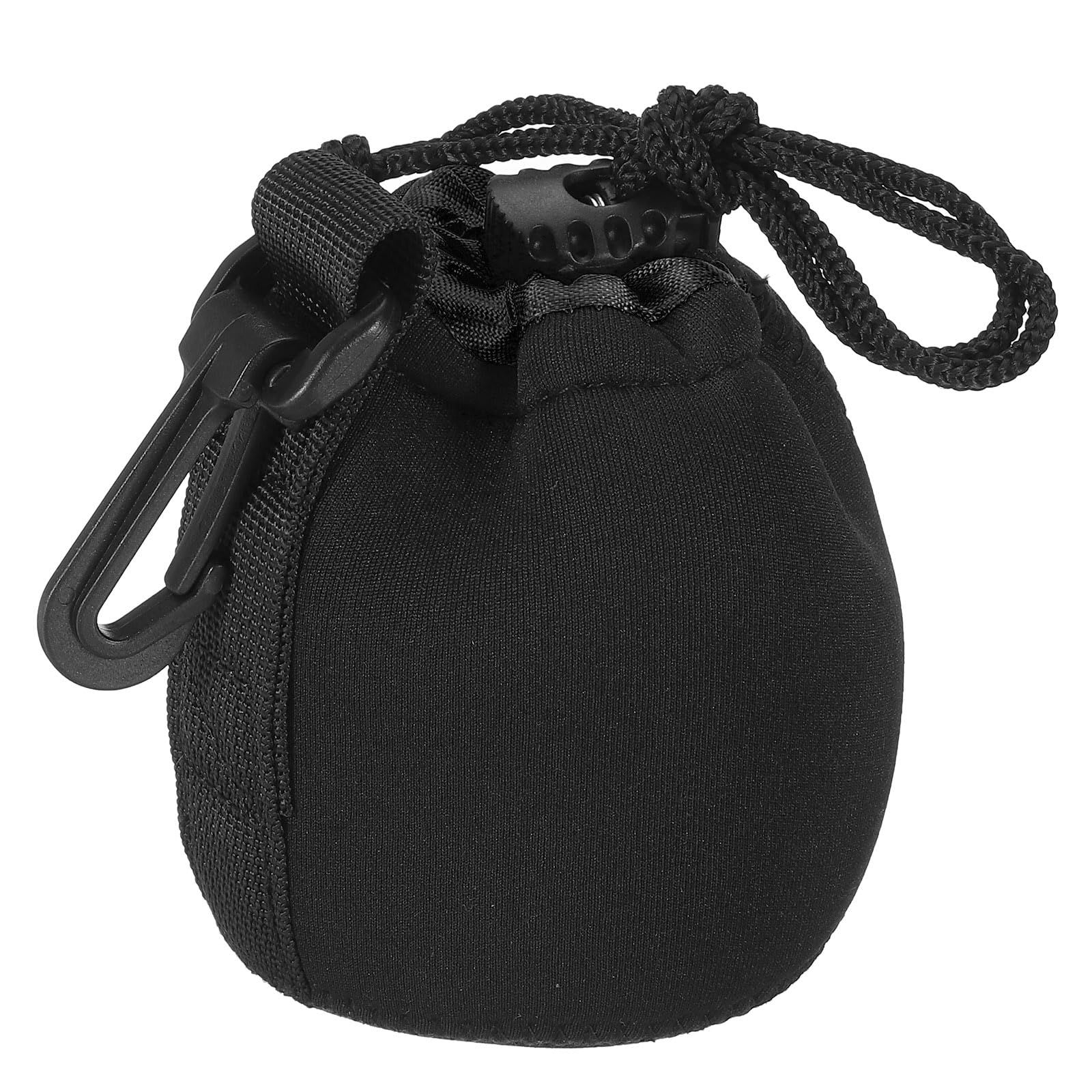 PATIKIL Camera Lens Bag, 2.8" IDx3.9 H Drawstring Lens Pouch with Thick Protective Neoprene, Lens Case for DSLR Camera Lens, Water Coffee Cups Black