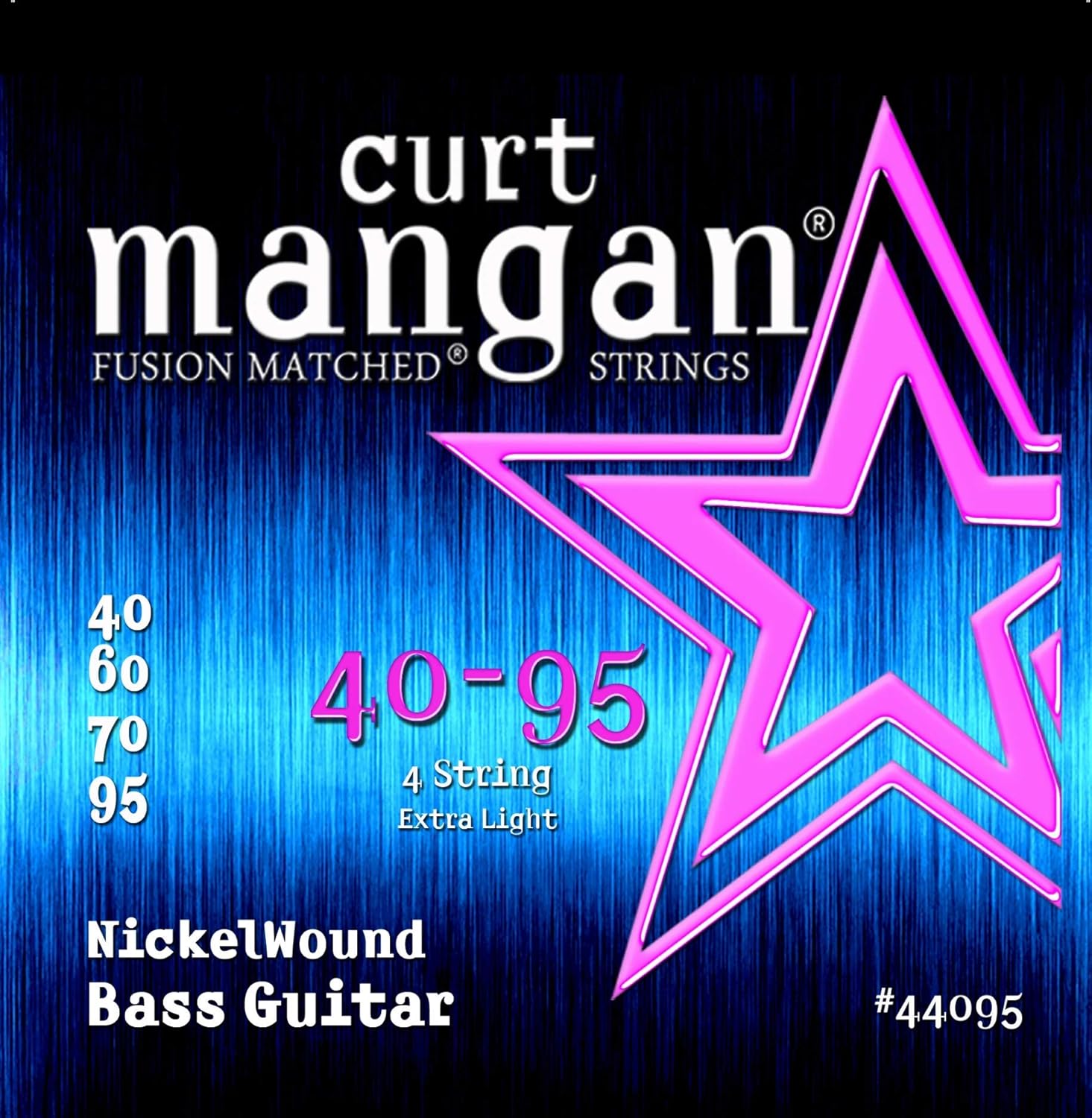 Amazon.com: Curt Mangan Fusion Matched Nickel Wound Bass Strings (40-95