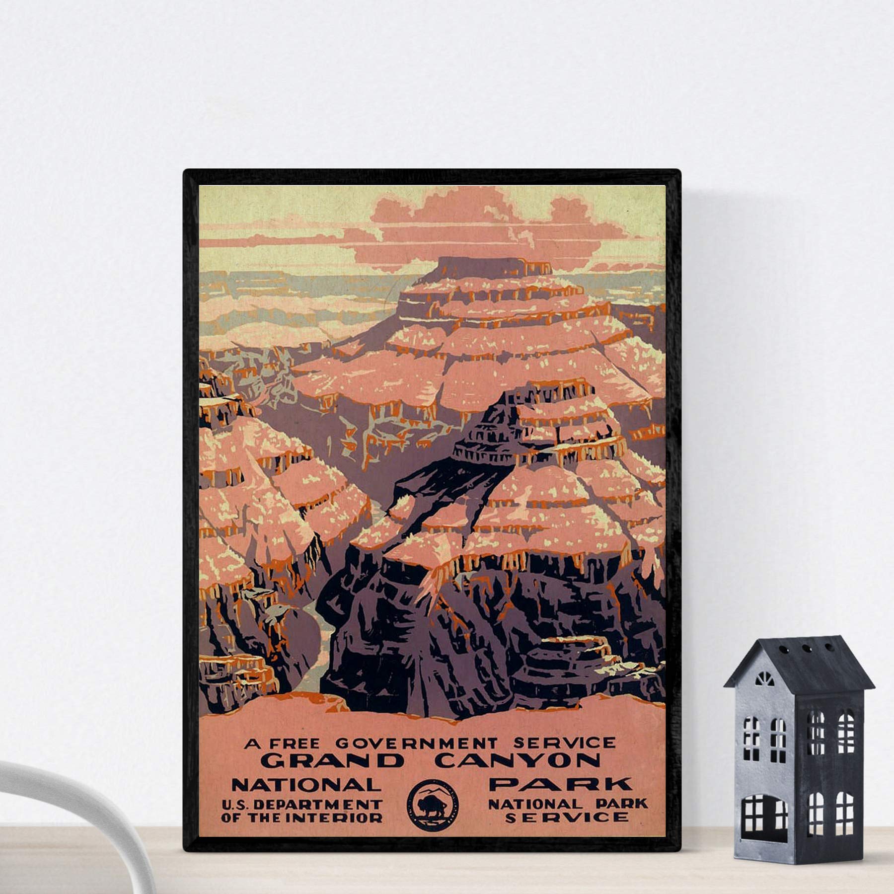 Nacnic Vintage Poster Vintage Poster America. Grand Canyon. A4 size