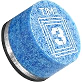 RHINO TIME Crystal Billiard Pool Cue Tip - 14mm | Multiple Hardness Options, Super Soft, Soft, Medium, Medium Hard, Hard, Superior Chalk Retention, Crisp Feedback