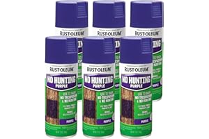 Rust-Oleum 270970-6PK Specialty No Hunting Purple Spray Paint, 12 oz, 6 Pack