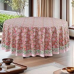 Ridhi Strawberry Pink 100% Cotton Round 110