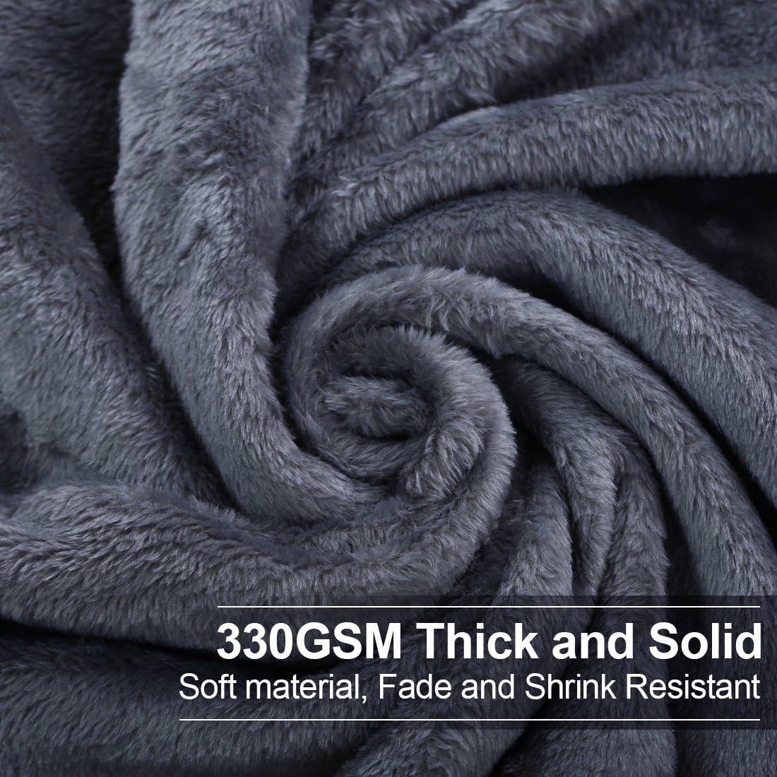 Soft California King Blanket Warm Fuzzy Microplush Lightweight Thermal Fleece Blankets for Couch Bed Sofa,102X108Inch,Dark Grey: Kitchen & Dining