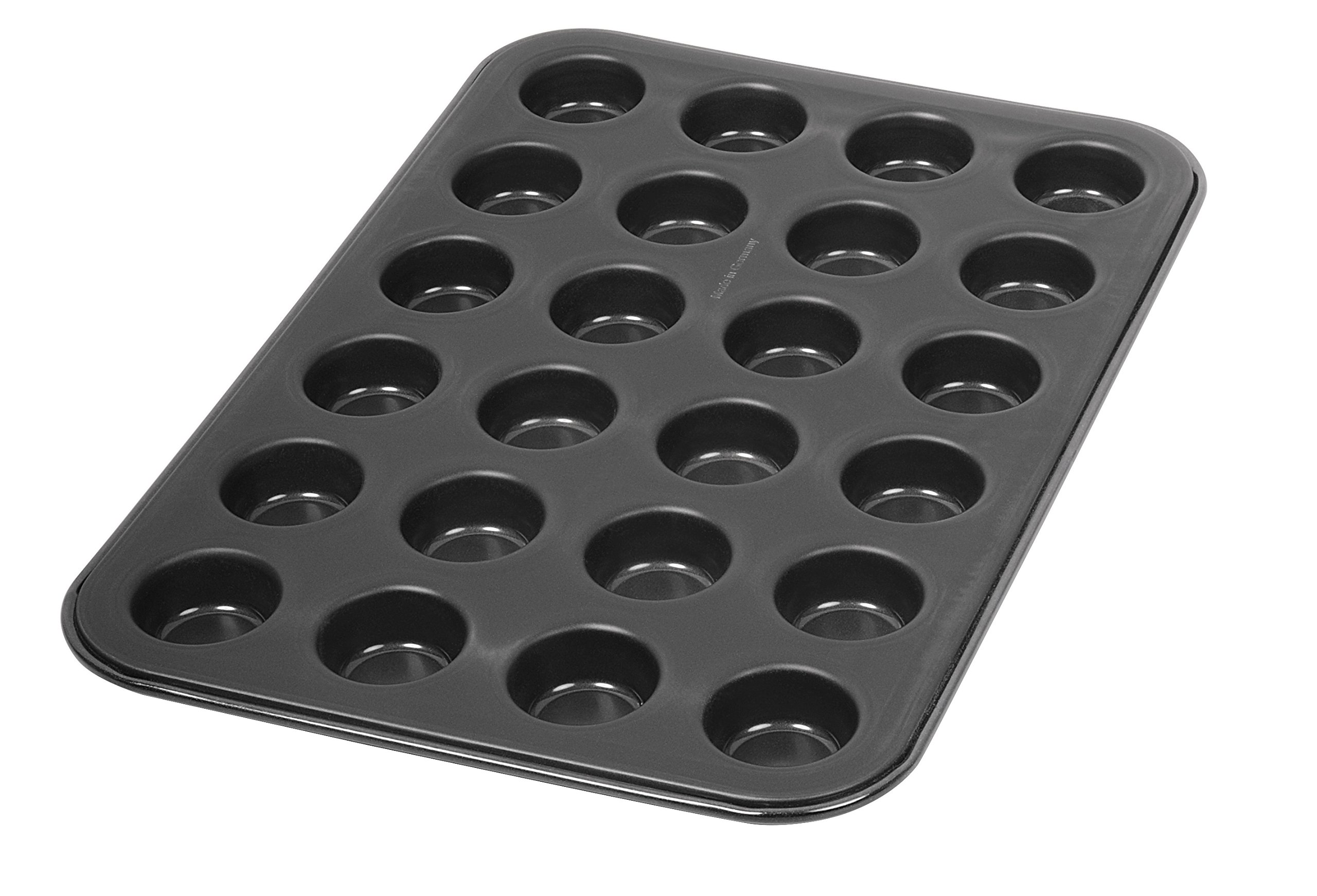 Dr. Oetker Tradition 24-Piece Non-Stick Bakeware Muffin Tin, Black