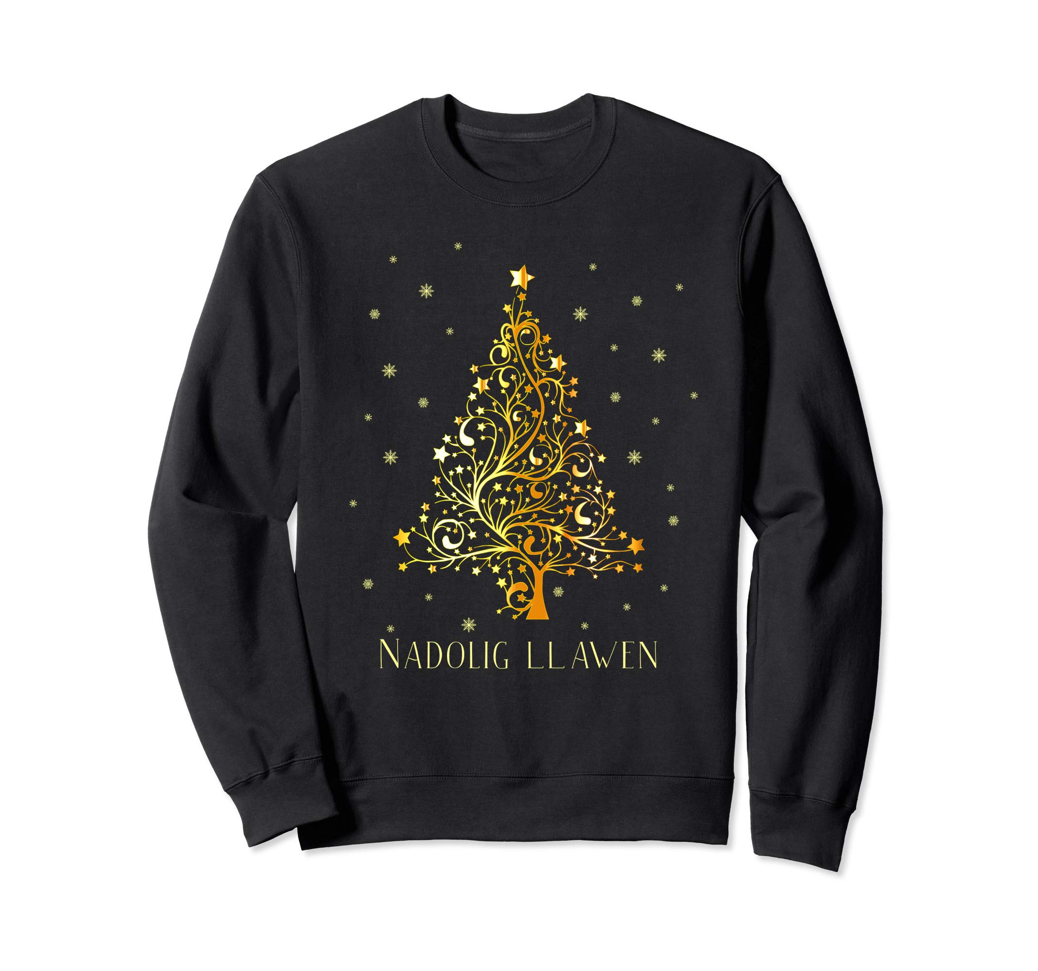 Welsh Christmas Tree Wales Ornament Decoration Star Xmas Sweatshirt