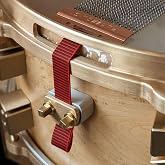 Sonique Drums Poly Pro Snare Wire Straps - 2 Sets | Red/Black | 9.5" Length | Fits Modern &amp; Vintage Throw-Offs | Upgrade From Nylon