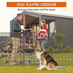 15 Panels No Dig Fence with Gate, 32 in(H) X 36