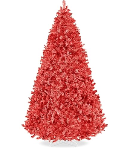 Amazon.com: Kadunmina 6ft Artificial Red Christmas Tree Halloween