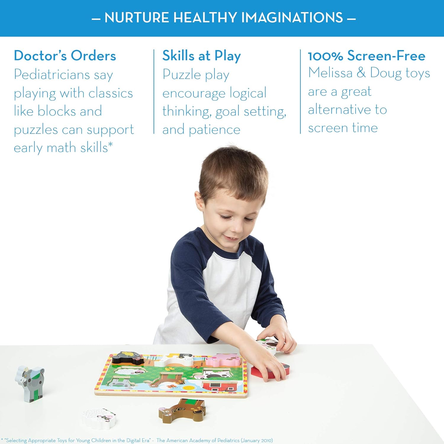 Melissa & Doug Farm Chunky Puzzle: Melissa & Doug: Toys & Games