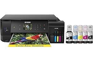 Epson Expression Premium ET-7700 EcoTank Wireless 5-Color All-in-One Supertank Printer with Scanner, Copier and Ethernet (Ren