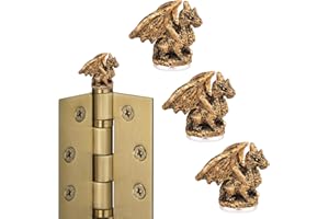 TERPINK 3Pcs Hinge Head Home Decoration Dragon Animal Door Hinge Heads Decorative Mini Vintage Animal Door Hinge Heads Decorative Topper Animal Door Hinge Pin Topper Home Decoration Magnet for Animal Lovers