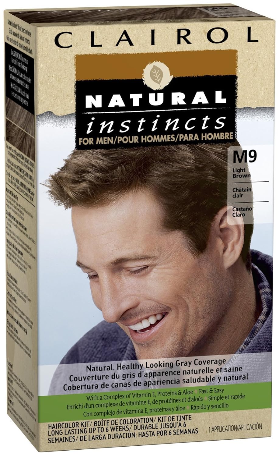 Buy Clairol Natural Instincts For Men Hair Color Light Brown M9