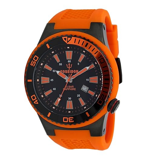 POSEIDON by KIENZLE XL Uhr Analog mit Silikon Armband UP00604