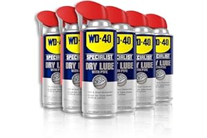 WD-40 Specialist Dry Lube with SMART STRAW SPRAYS 2 WAYS, 10 OZ [6-Pack]