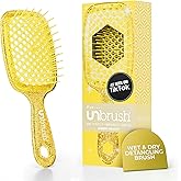 FHI Heat UNbrush Detangling Brush for Wet &amp; Dry Hair | DuoFlex Anti-Static Bristles, Reduces Breakage, Vented Cushion, Ultra-Light High Performance Handle, for All Hair Types