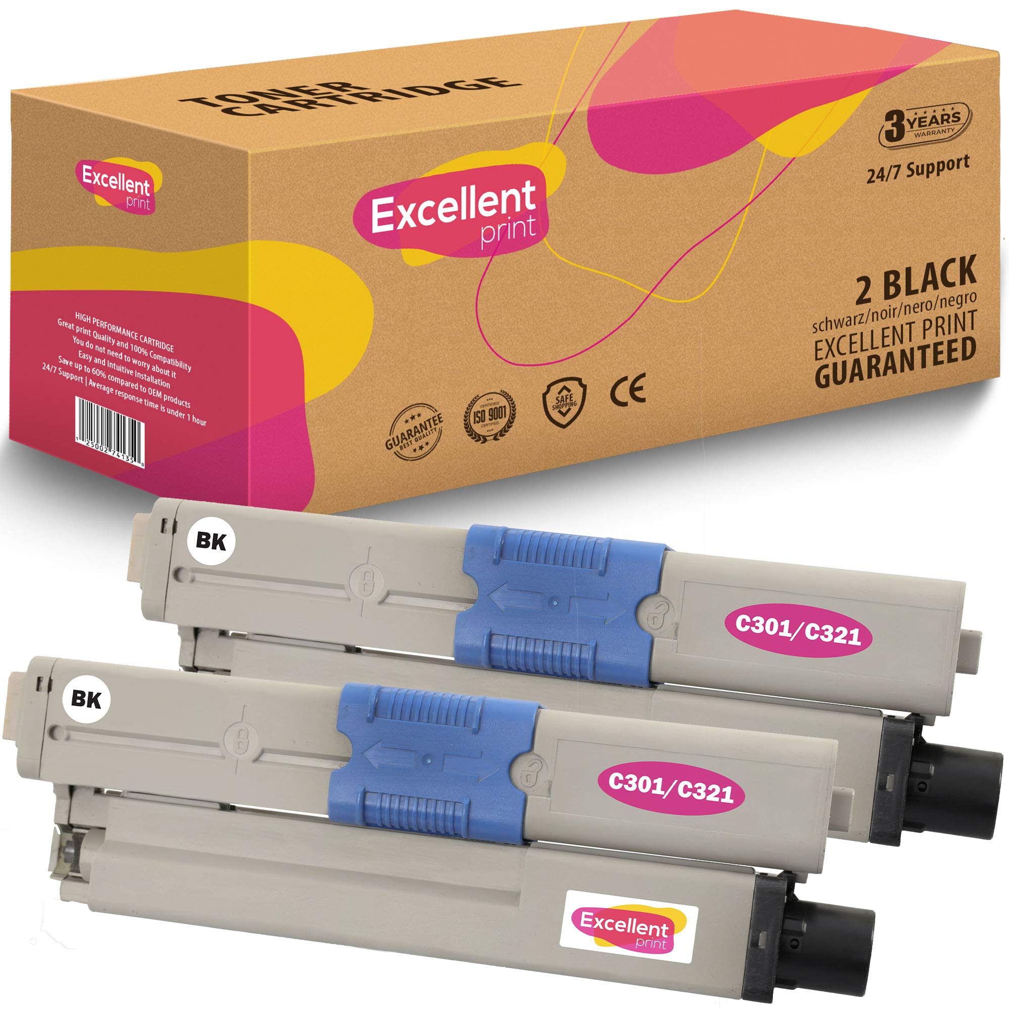 Excellent Print C301/C321 Compatible Toner cartridge for OKI C301 C321dn MC332dn MC342dnw