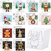 Anseal 12 Packs Pre Drawn Canvas to Paint, 4