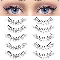 KSYOO Cat Eye Lashes Wispy Natural Look, D Curl