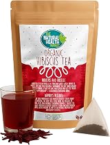 The Natural Health Market Organic Hibiscus Tea Bags 50 Count UK Made