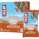 CLIF BAR - Energy Protein Bars - Crunchy Peanut Butter - Made with Organic Oats - Energy Bars - Non-GMO - (5 Pack)