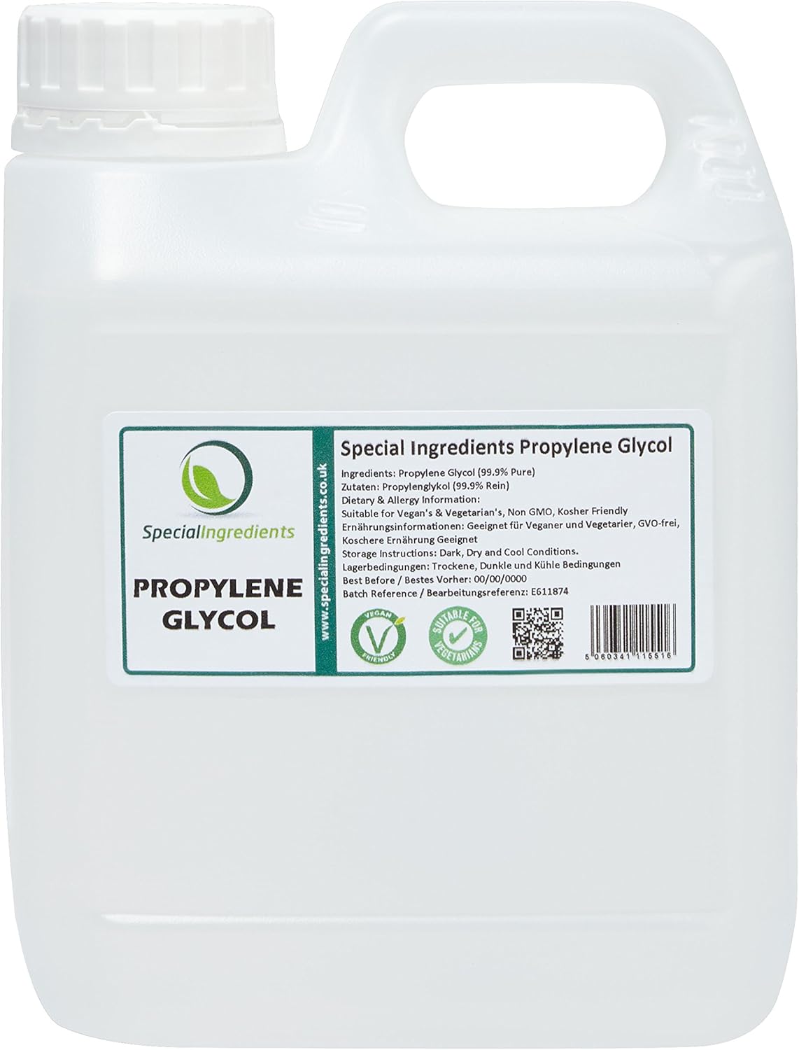 Special Ingredients Mono Propylene Glycol Mpg 1 Litre Premium Quality Usp Ep Pharma Food Non Gmo Amazon Co Uk Grocery