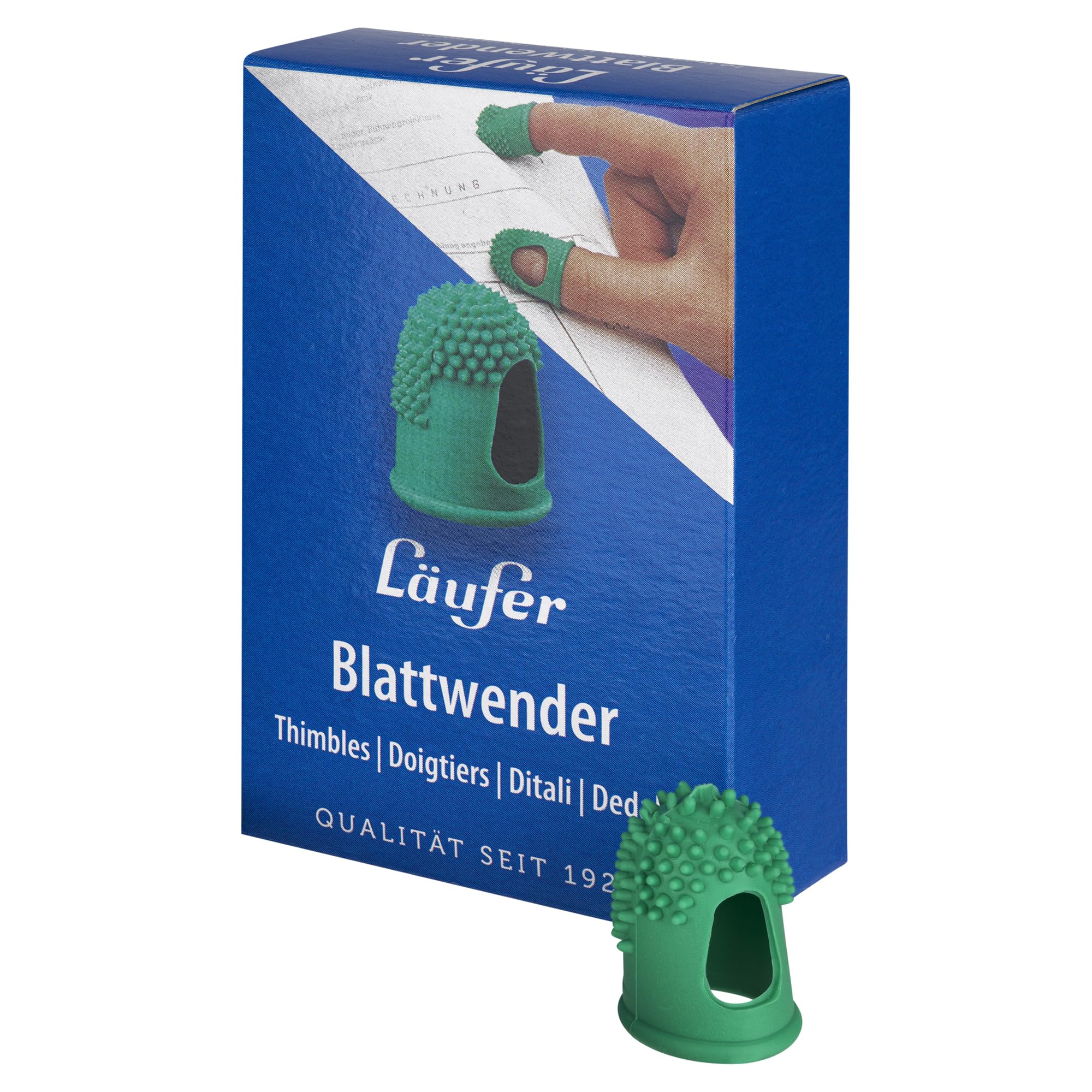 Läufer 77211 Leaf Turner Size 2 Diameter Thermoplastic Rubber Suitable for Allergy Sufferers, Green, Größe 2, 15 mm ø — image 1
