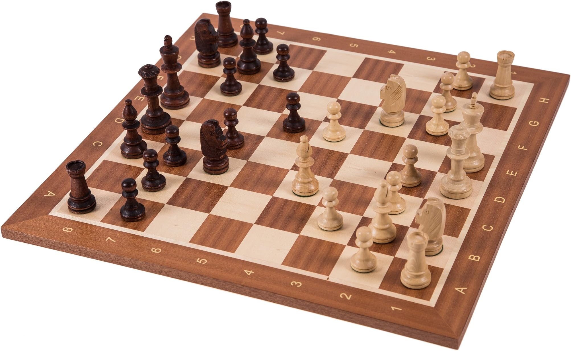 SQUARE - Pro Wooden Chess Set No. 5 - EUROPE - Chessboard & Chess Pieces Staunton 5