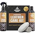 Leather Cleaner and Conditioner Kit – 4-Piece Set with Best Leather Cleaner for Couches, Sofas, Chairs, Furniture, and Car Interiors