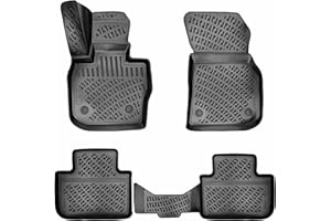 BMW X3 2018-2024 & X4 2019-2024 Floor Mats Custom Fit 3D Rubber Car Mats Laser Measured 1st & 2nd Row Floor Liners All Weathe