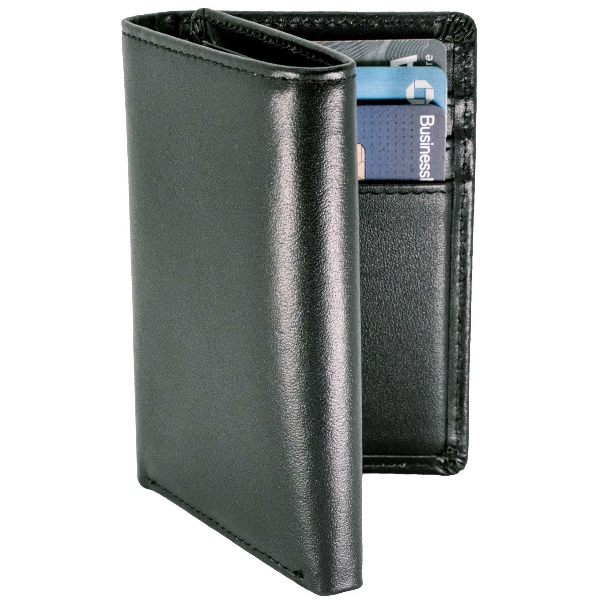 Top Grain Leather Trifold Wallet for Men | Ultra Strong Stitching | Handcrafted Argentinian Leather | RFID Blocking | Extra Capacity Trifold Wallet |Thin and Sophisticated Tri-Fold Design