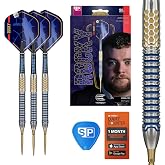 Target Darts Josh Rock Gen 1 Steel Tip Swiss Point Darts, 90% Tungsten Darts, Generation 1, 22G/23G/24G/25G | Steel Tip Dart Set, Player Edition Darts with Swiss Storm Nano Points