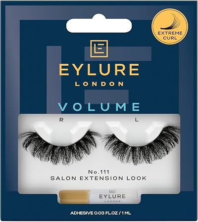 Eylure Volume Curl No. 111 False Eyelashes Fake Lashes Russian Style Wispy