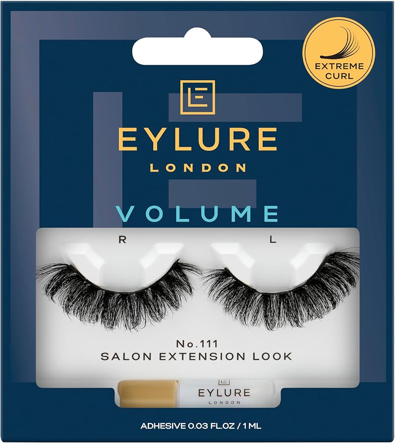 Eylure Volume Curl No. 111 False Eyelashes Fake Lashes Russian Style Wispy