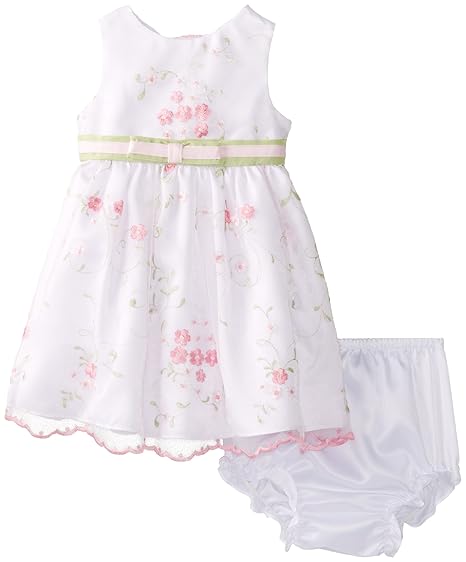 rare editions floral embroidered dress