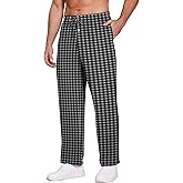 Ekouaer Men's Pajama Pants Plaid Pj Lounge Pants Soft PJ Bottoms with Pockets & Drawstring S-XXL