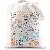 BWWKTOP Singer Lyrics Tote Bag Singer Album Gifts Song Lyrics Inspired Shoulder Bag Singer Merchandise (must be love)