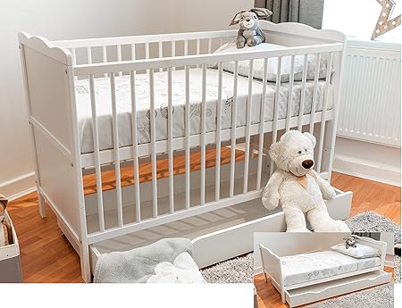 baby cot bed with mattress