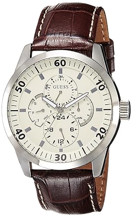Guess Analog White Dial Womens Watch - W0637L1