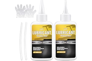 VIVIDYE 100% Pure Silicone Treadmill Lube - 7oz/200ml Treadmill Lubricant for Belt - Premium Silicone Oil with Application Tubes - Suitable for Most Treadmill Lubrication - Non-Toxic and Odorless