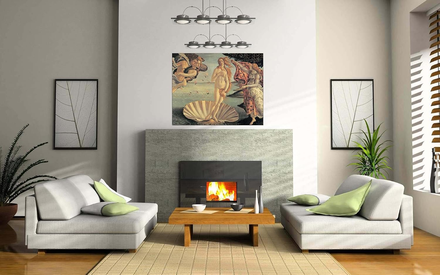Artopweb Botticelli - Birth of Venus, Multicolour, 100L x 79W cm - Image 3