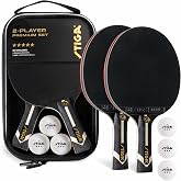 STIGA Premium 2‑Player Table Tennis Set | Includes 2 ITTF Approved Paddles, 3 White 3‑Star Ping Pong Balls &amp; Carry Case