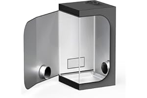 TopoGrow 20"X20"X48" Indoor Grow Tent High Reflective Mylar Gardening Small Growing Tent Room Dark Box, Durable Frame with Removable Floor Tray for Hydroponic Plant Seedling Growing Stage