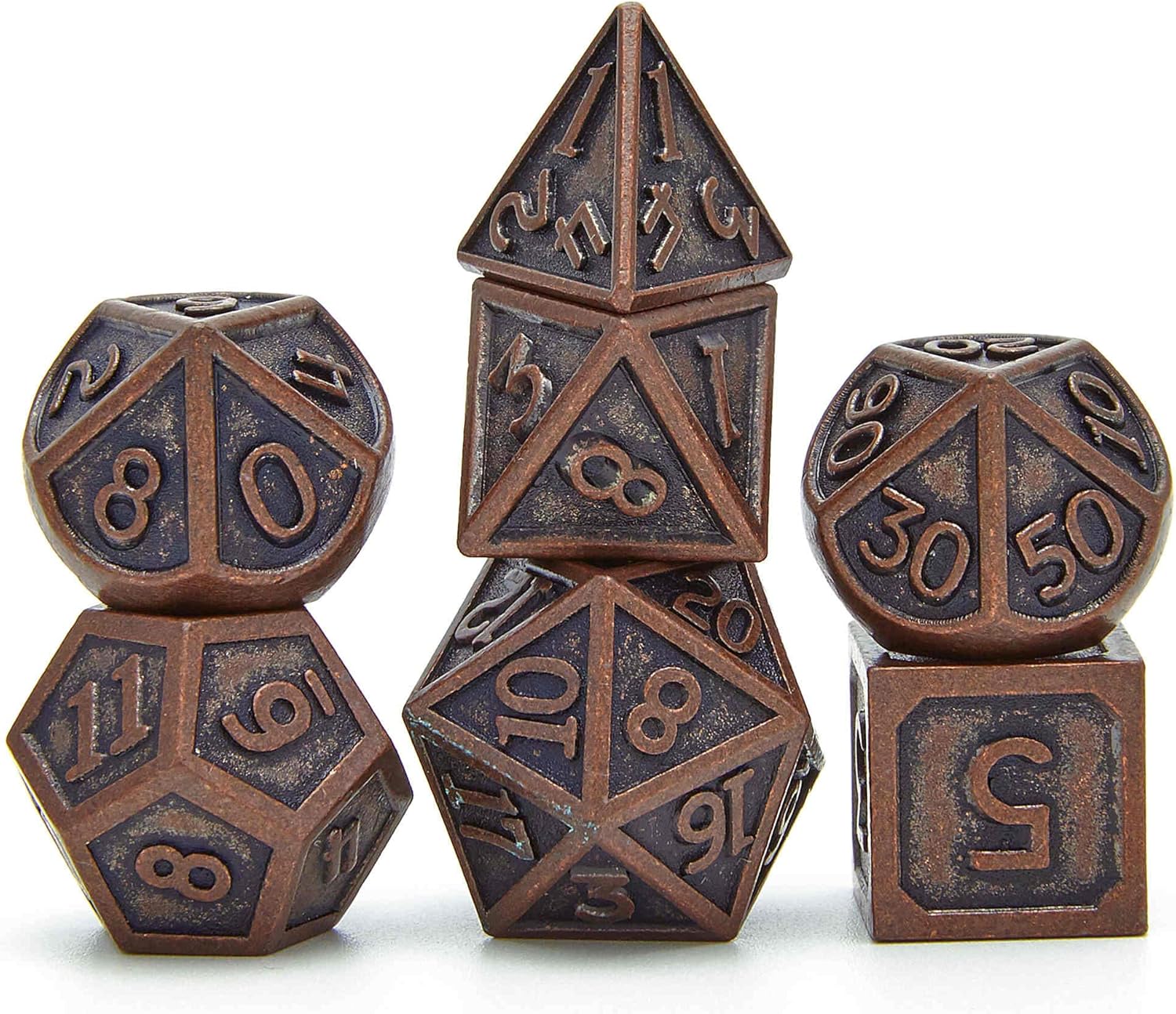 Metal Dice Set D&D, Dungeons and Dragons DND Dice Set