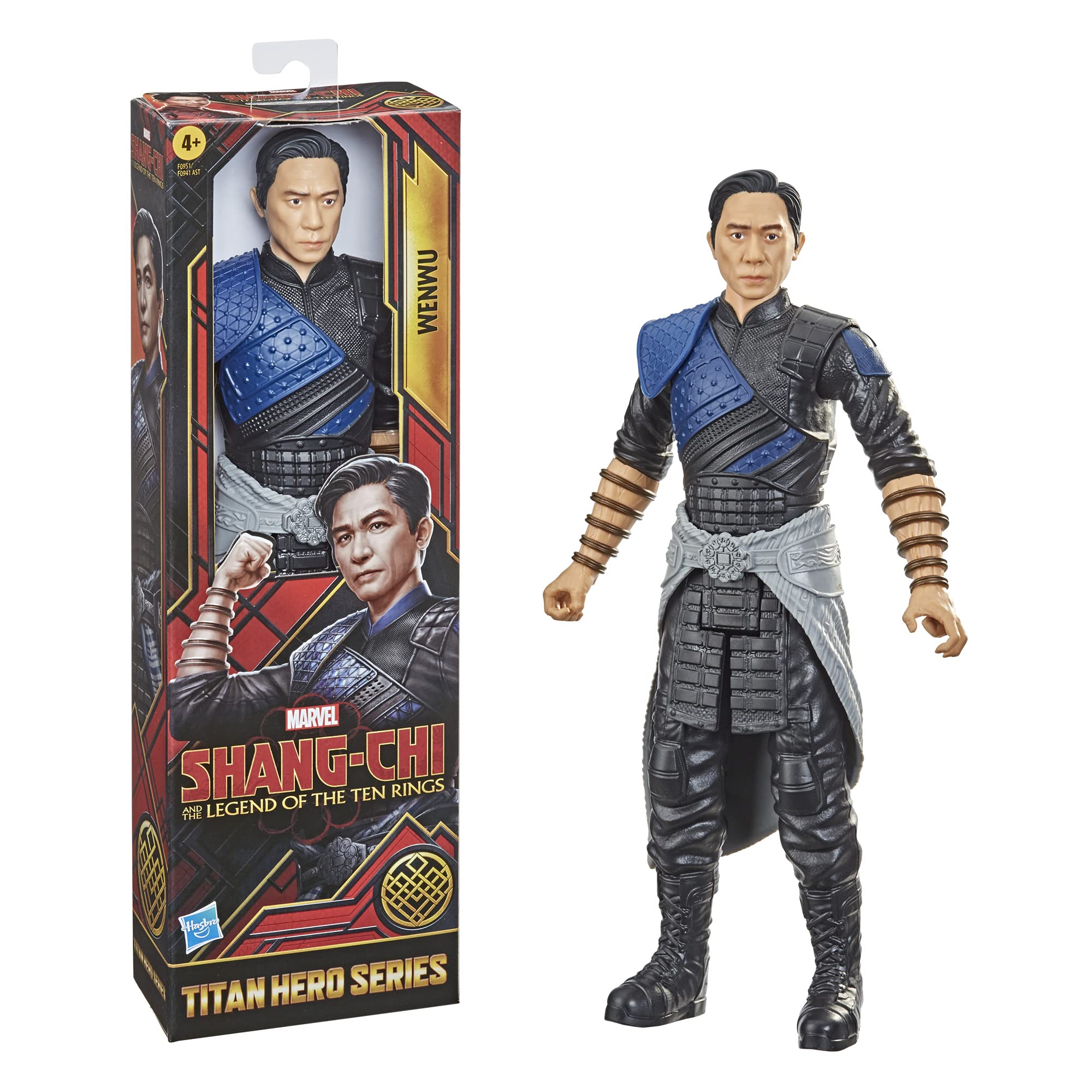 Shang Chi , F0951 Hasbro Marvel Titan Hero Series and the Legend of the Ten Rings Action Figure 30-cm Toy Wenwu for Children Aged 4 and Up