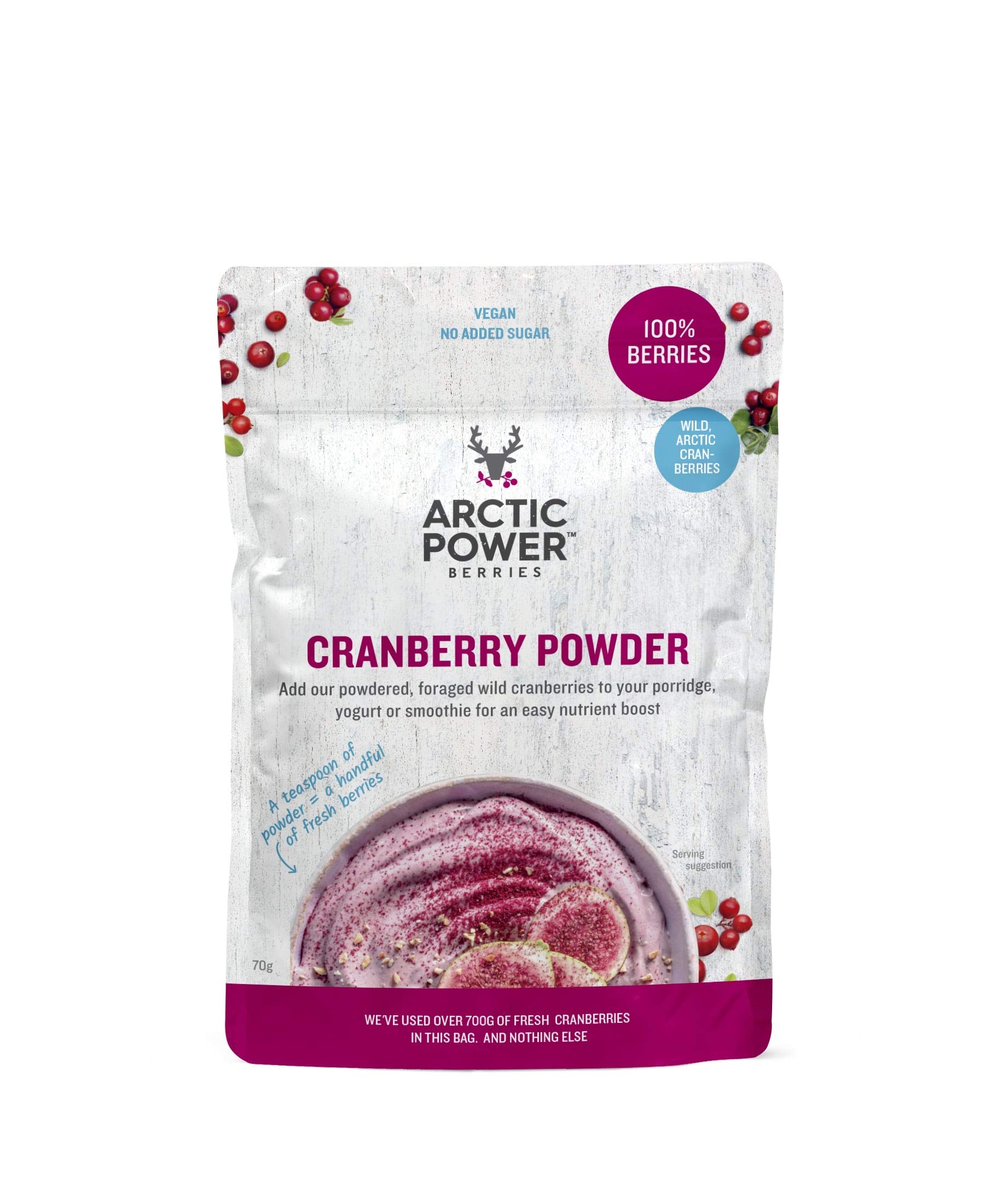 Arctic Power 70 g 100 Percent Pure Cranberry Powder