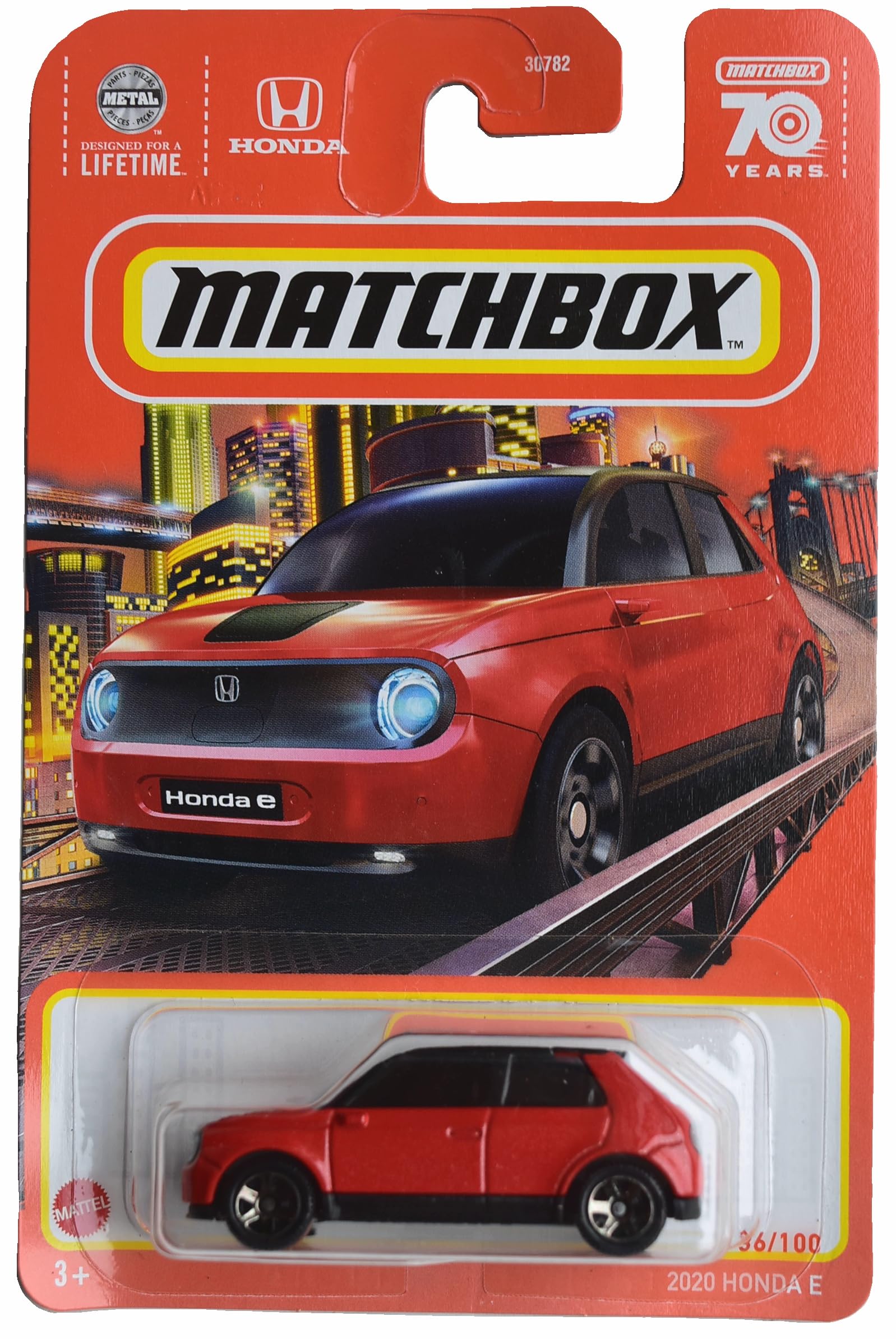 Matchbox 2020 Honda E, Red, Diecast Car, Car, Children, Unisex