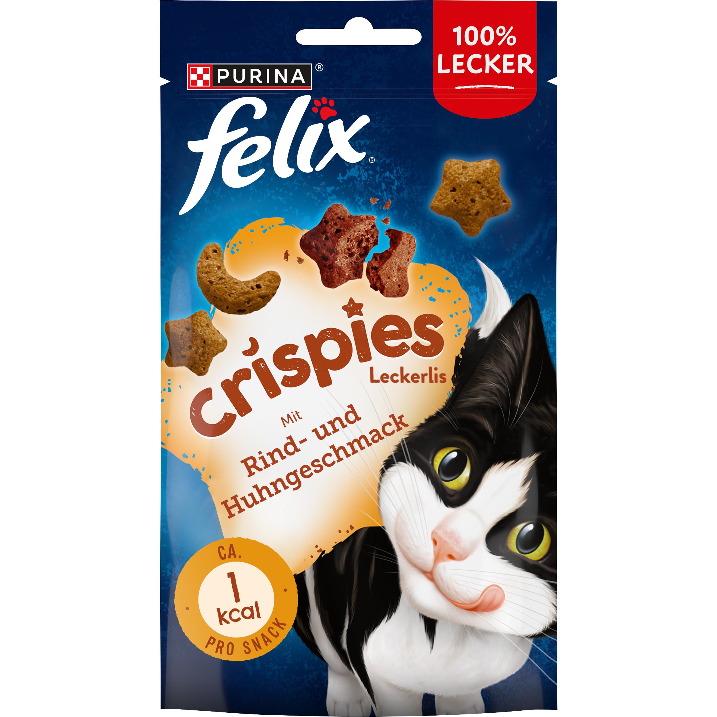 Felix Cris Pies Cat Snack Pack, 8 Packs 45 g
