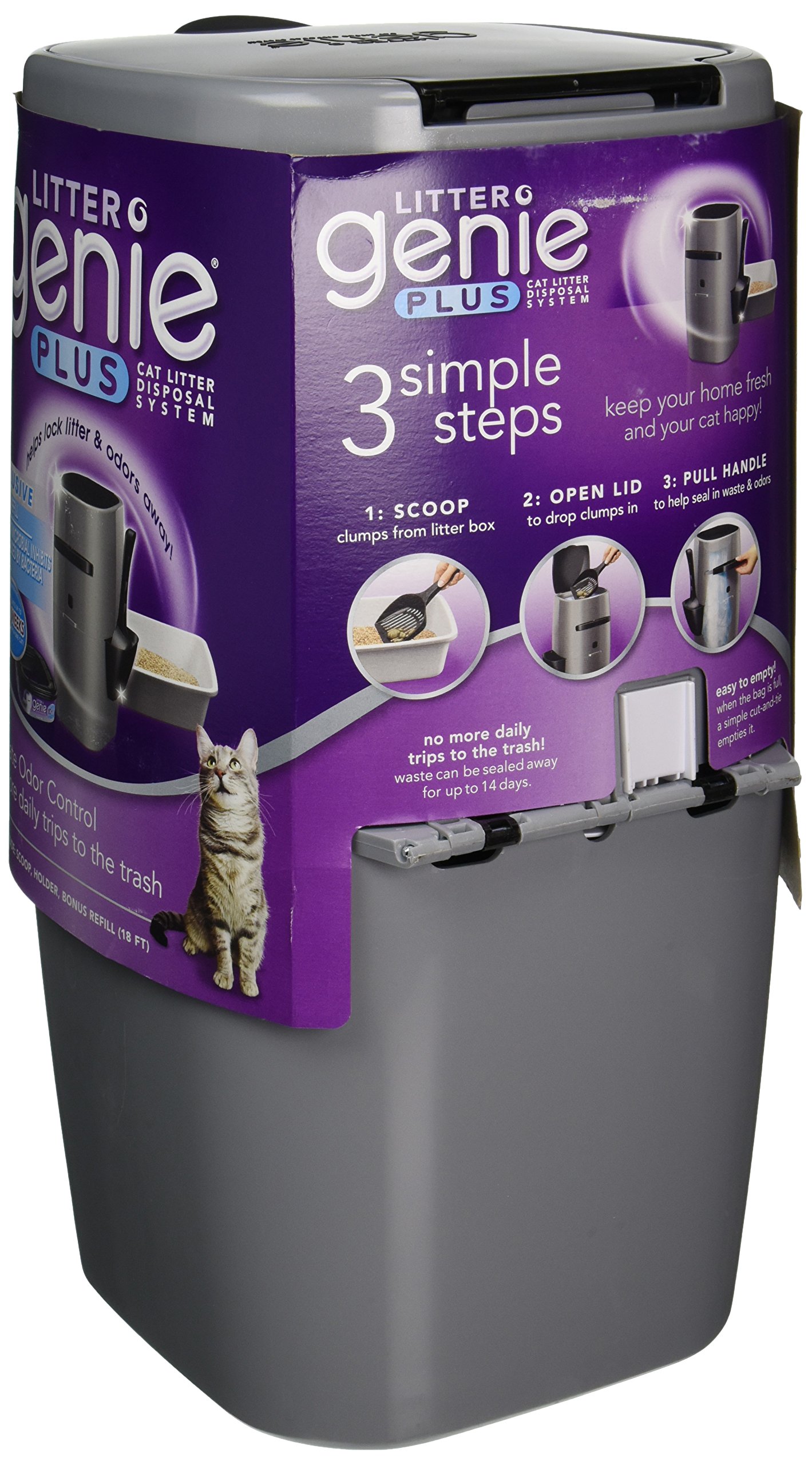 Litter Genie Plus Ultimate Cat Litter Odor Control Pail 612103209923 eBay