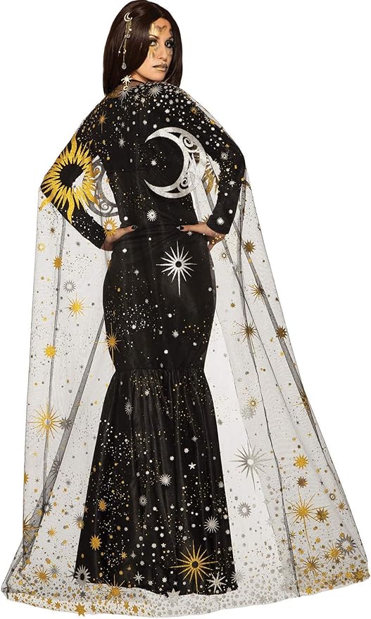 Forum Damen Sonne Mond Sterne Kostum Umhang Erwachsenenkostum Standard Amazon De Bekleidung